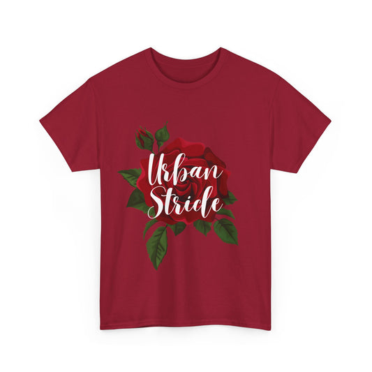 T-shirt con scritta "UrbanStride Vintage Flower