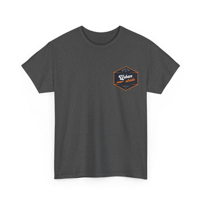T-shirt Urban Stride® – Logo esagonale vintage in stile aviatore