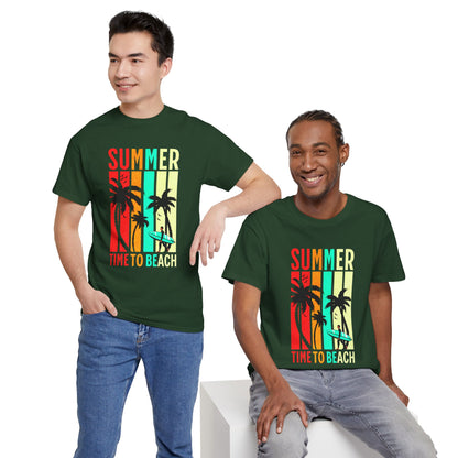 T-shirt con scritta " Summer time to the beach "