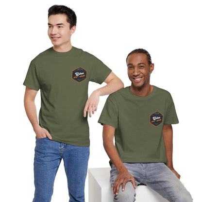 T-shirt Urban Stride® – Logo esagonale vintage in stile aviatore