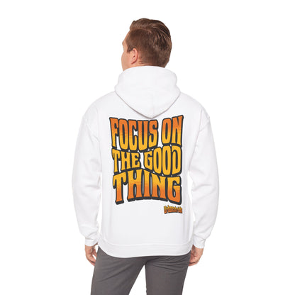 Felpa con scritta "Focus on the good thing"