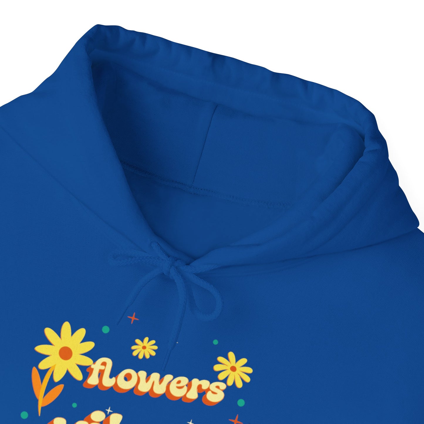 Felpa con scritta "Flowers vibes"
