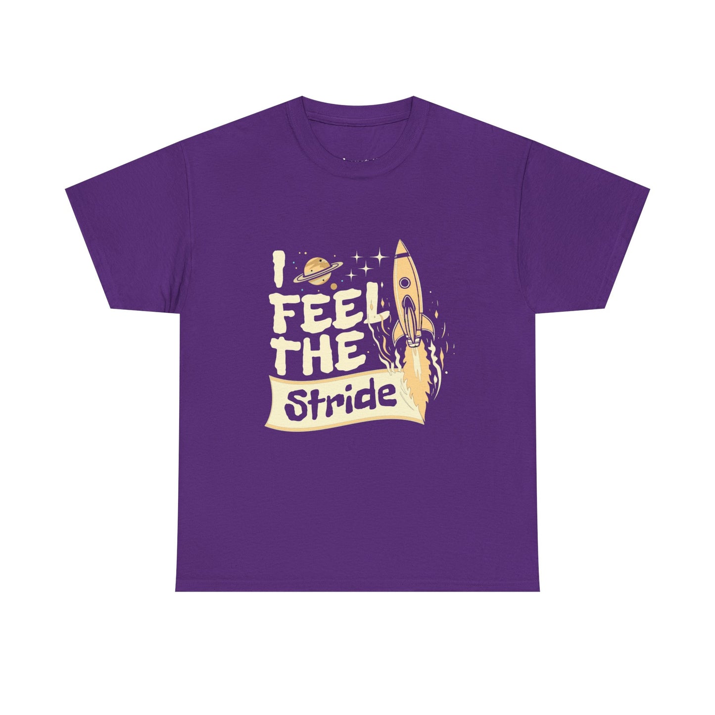 T-shirt con scritta "I feel the stride "