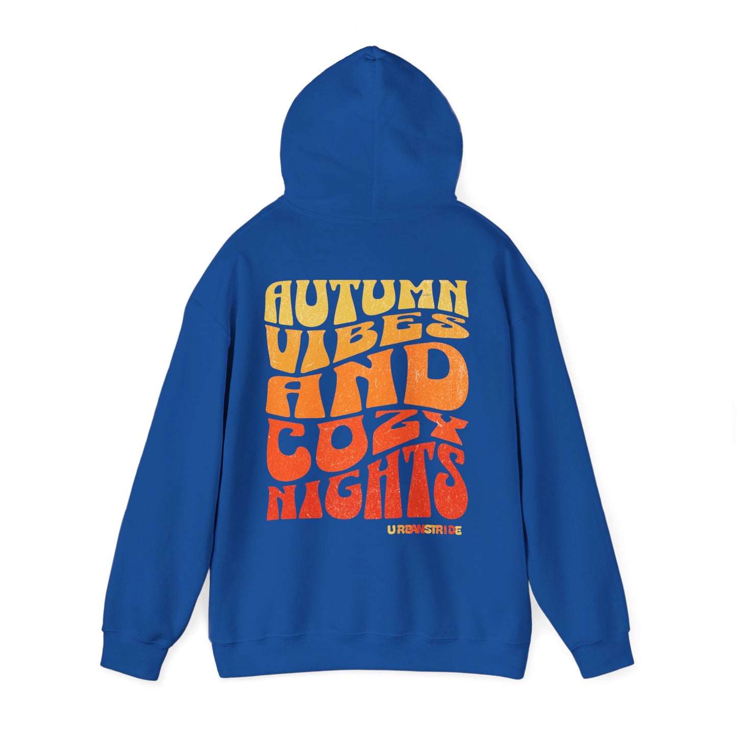 Felpa con scritta "Autumn vibes and cozy nights"