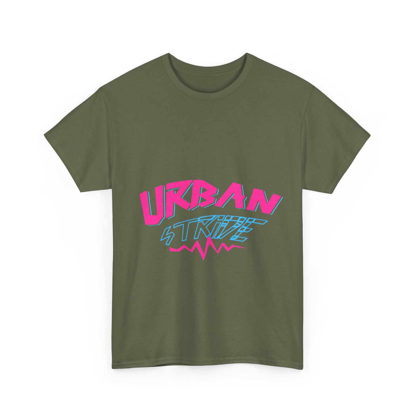 T-shirt con scritta "UrbanStride Neon Pulse"