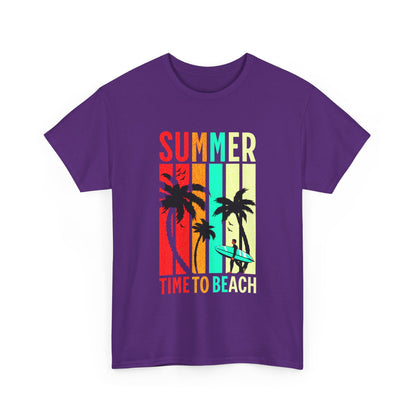T-shirt con scritta " Summer time to the beach "