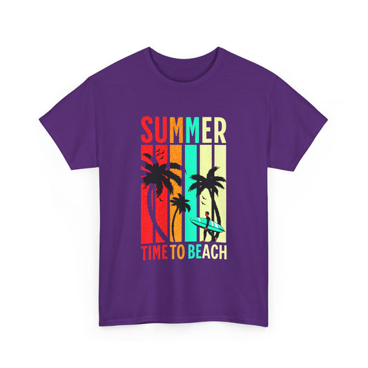 T-shirt con scritta " Summer time to the beach "