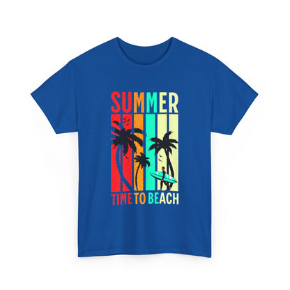 T-shirt con scritta " Summer time to the beach "