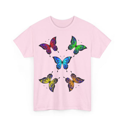 T-shirt con scritta "UrbanStride Butterfly Vibes
