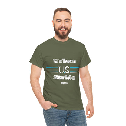 T-shirt con scritta "urbanstride " abbreviata U.S