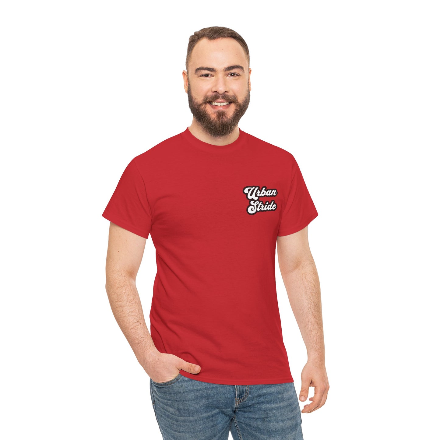 T-shirt con scritta "urbanstride " stile firma