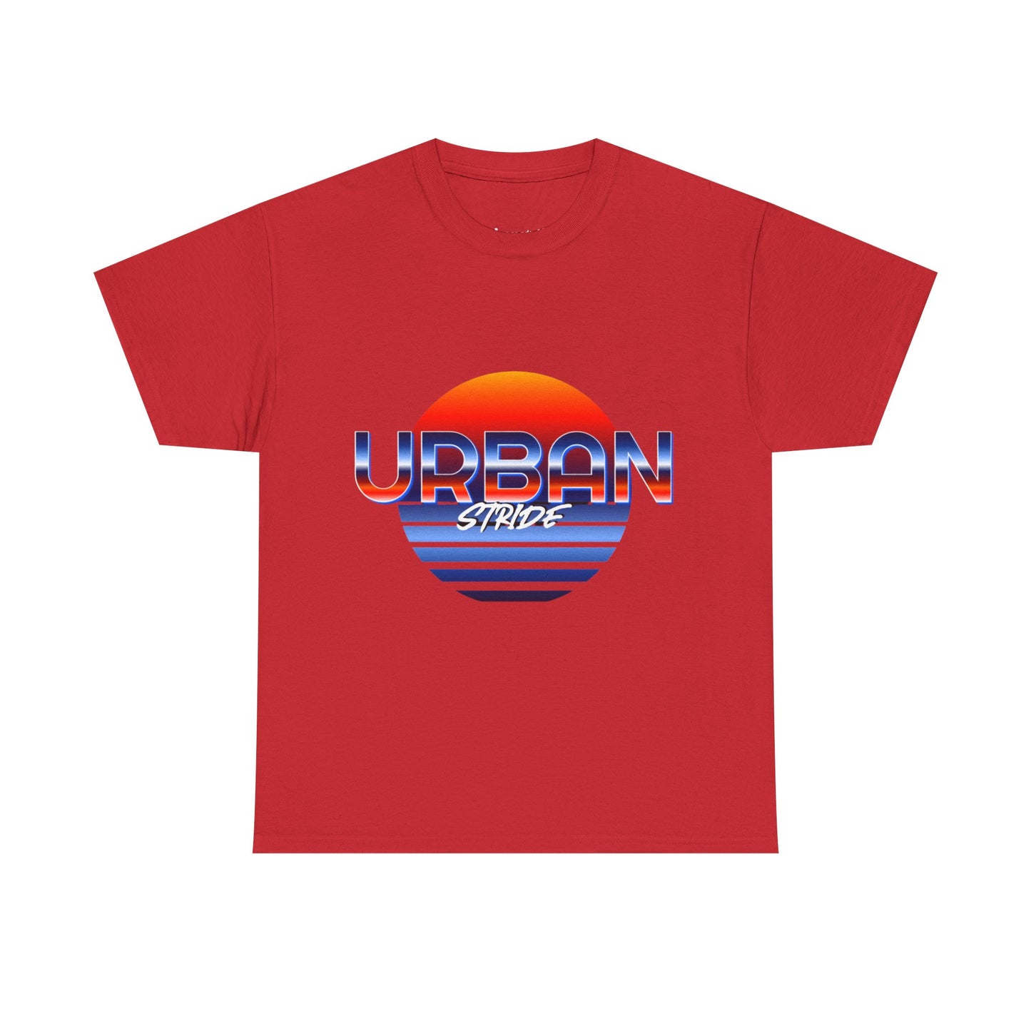 T-shirt con scritta "urbanstride" soleggiata