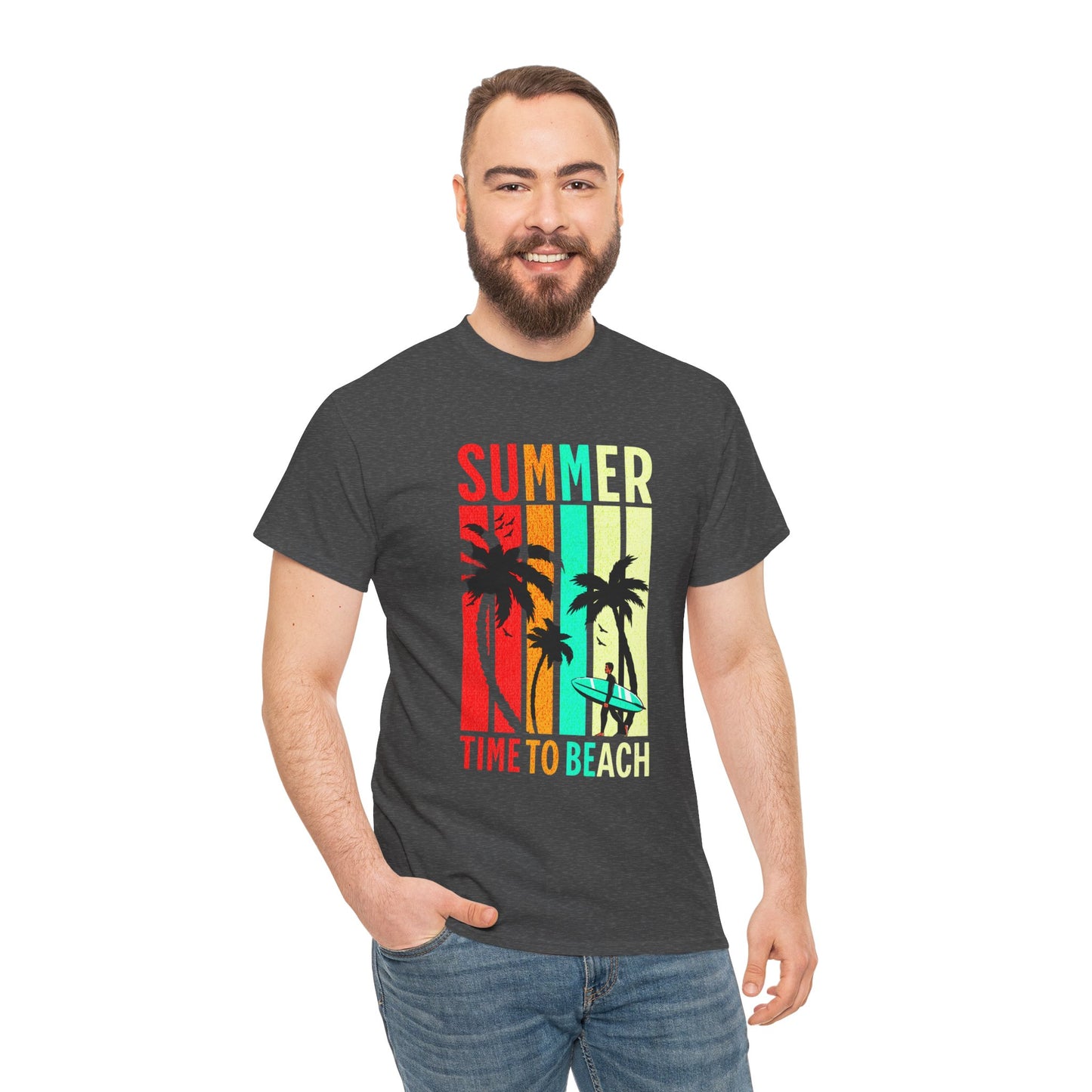 T-shirt con scritta " Summer time to the beach "
