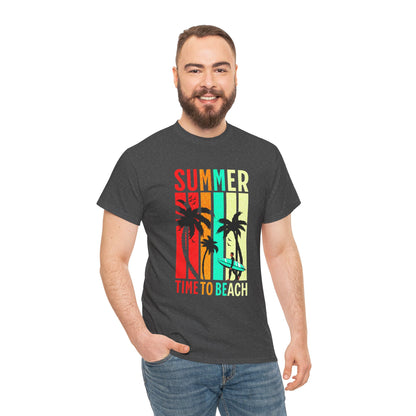 T-shirt con scritta " Summer time to the beach "