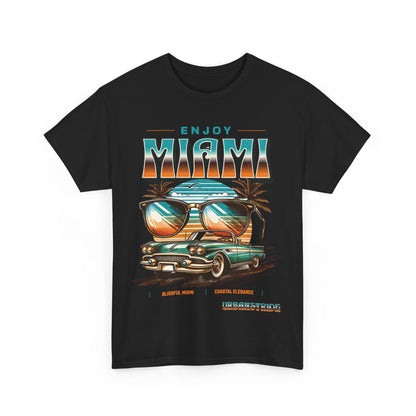 T-shirt con scritta" Enjoy Miami "