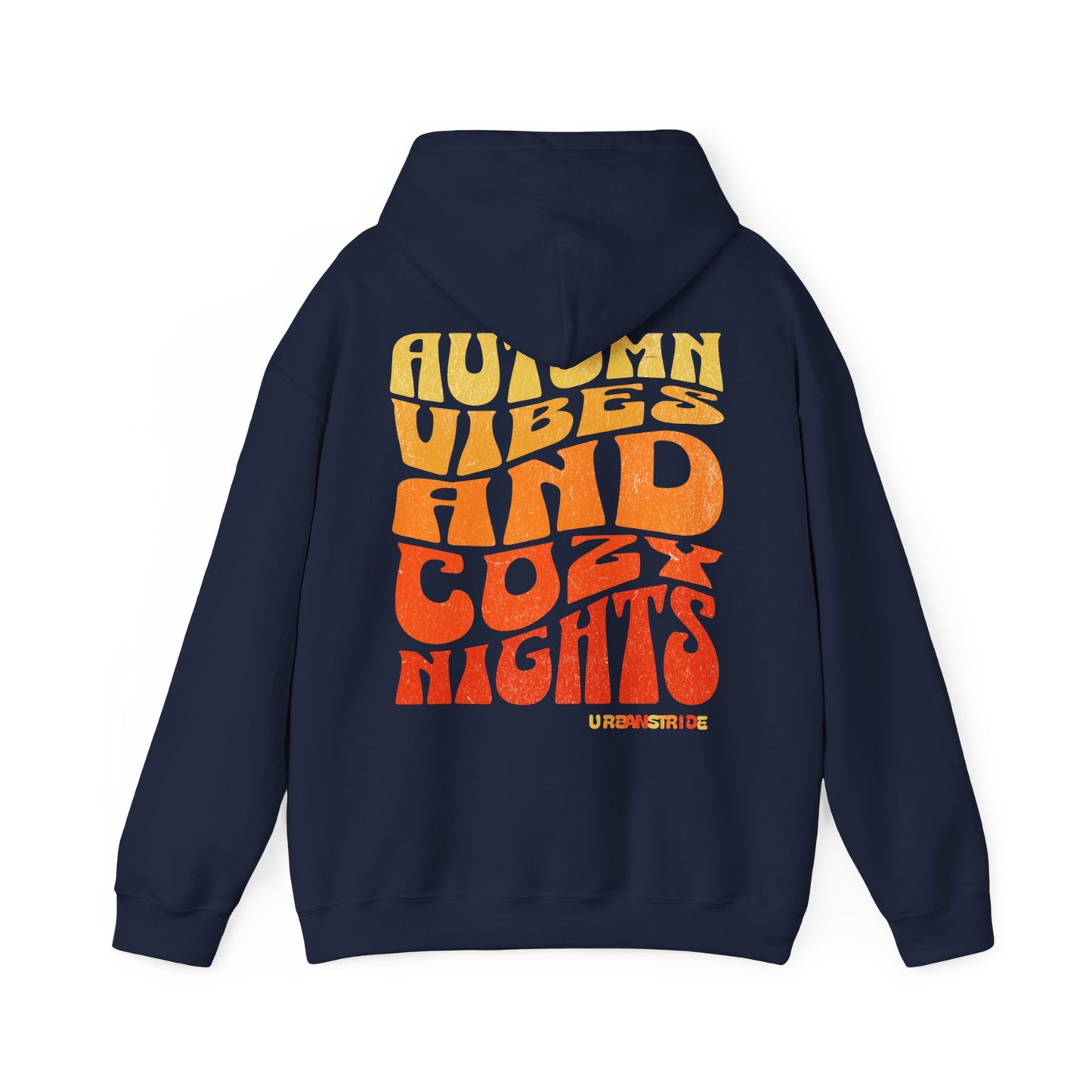 Felpa con scritta "Autumn vibes and cozy nights"