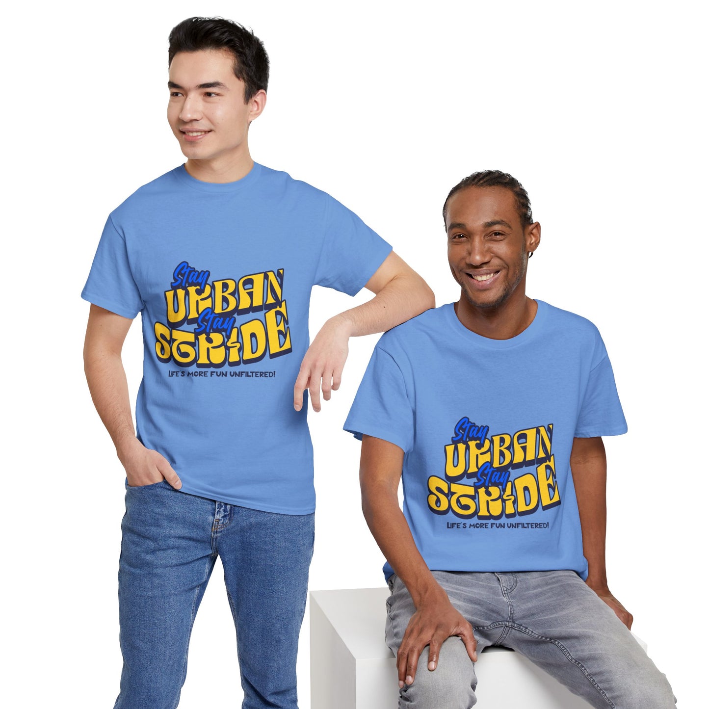 T-shirt con scritta  Stay urban Stay stride