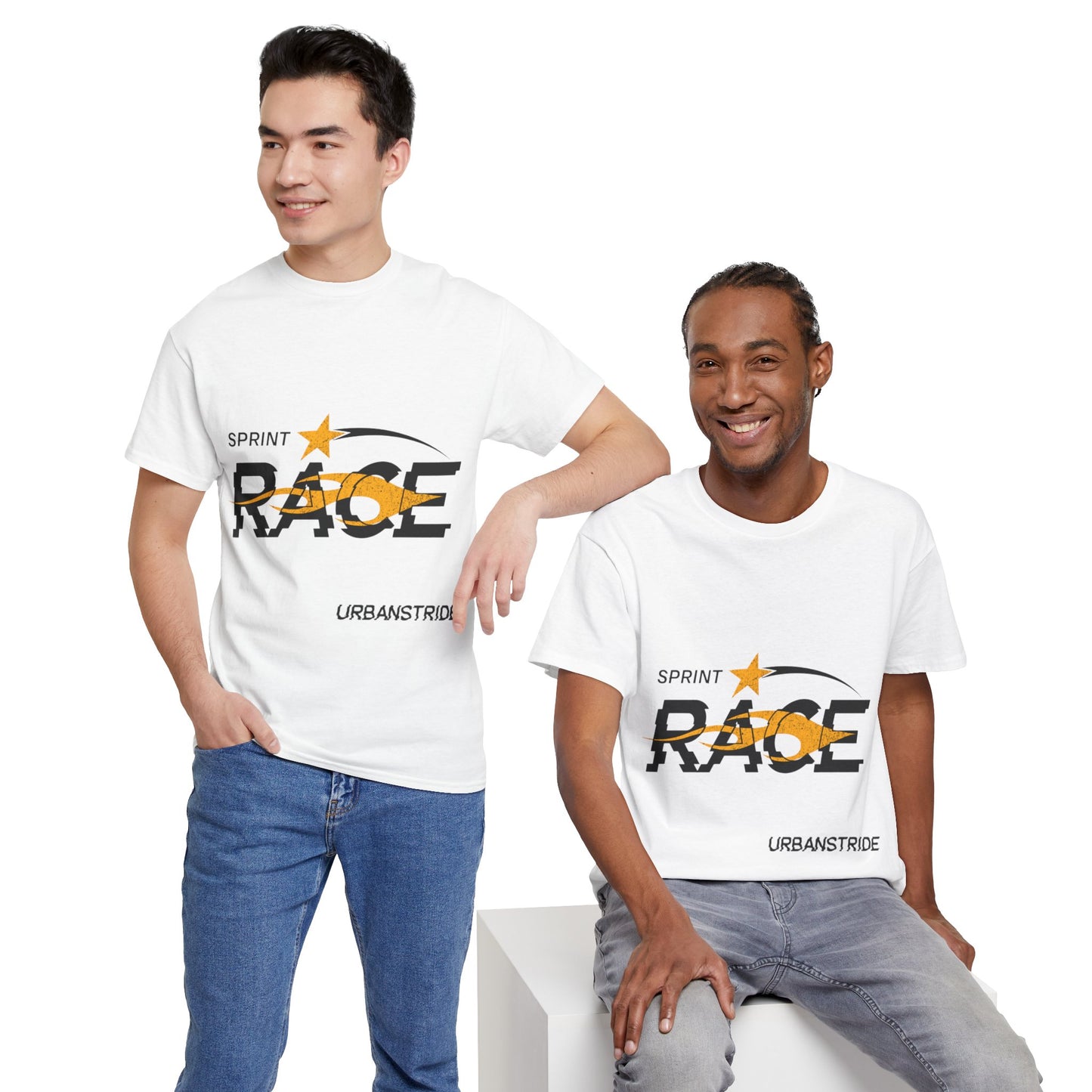 T-shirt con scritta "Spirit race"