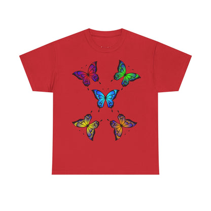 T-shirt con scritta "UrbanStride Butterfly Vibes