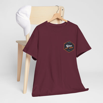 T-shirt Urban Stride® – Logo esagonale vintage in stile aviatore