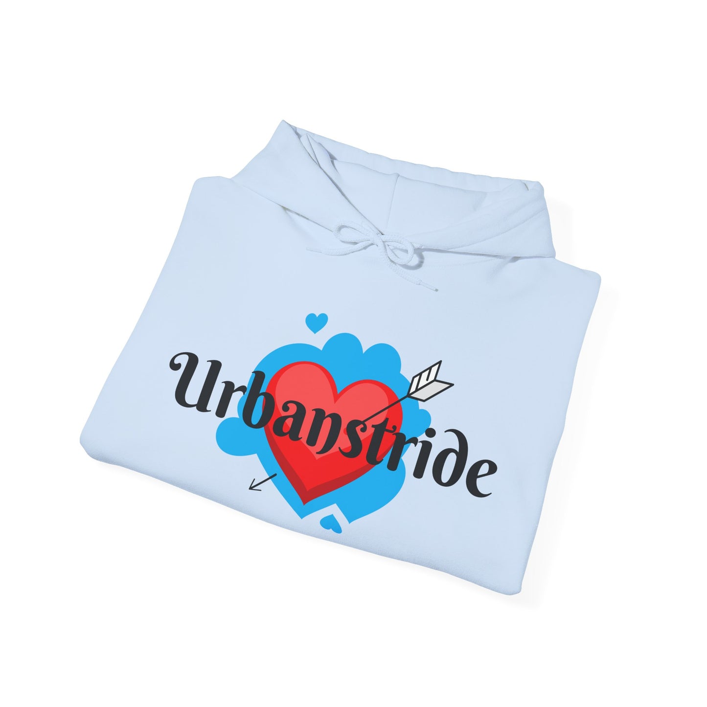 Felpa con logo "URBANSTRIDE" e cuore