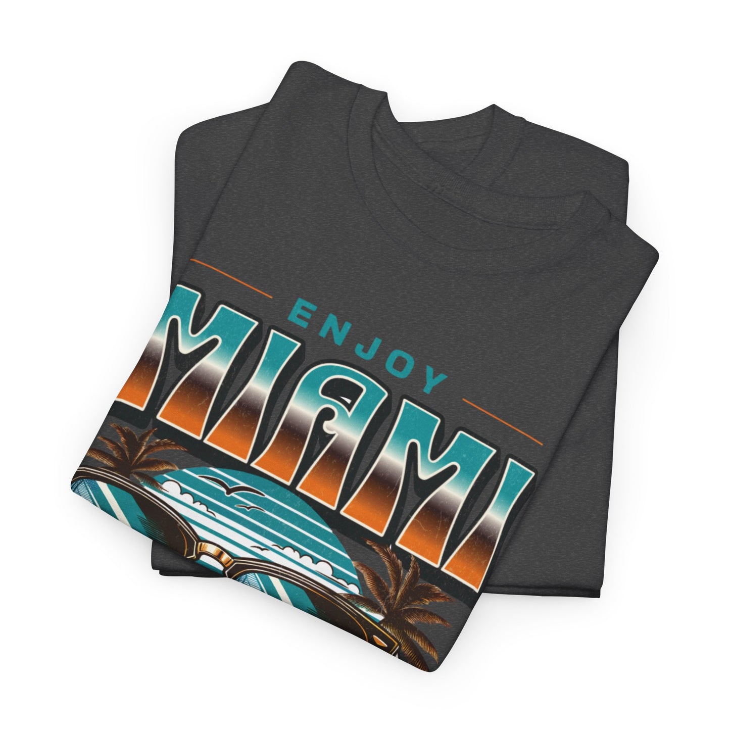 T-shirt con scritta" Enjoy Miami "