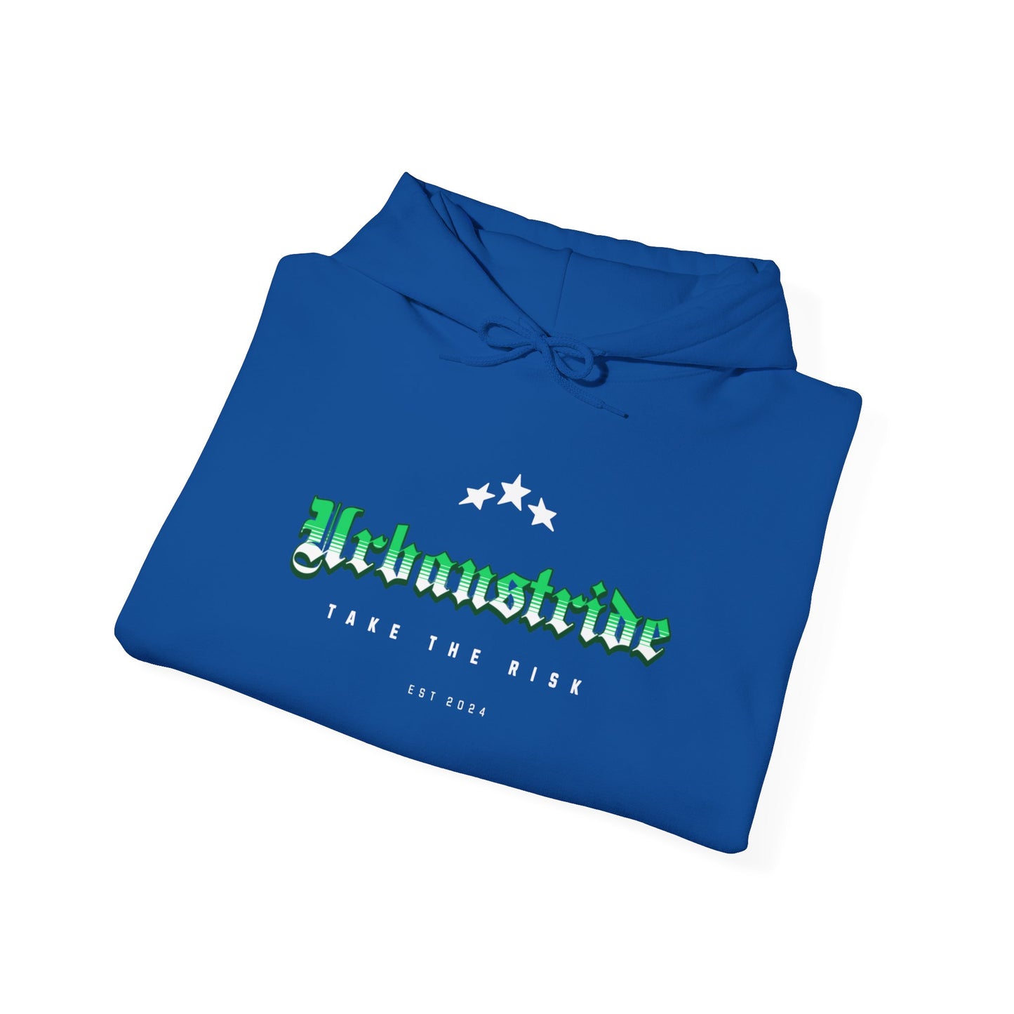 Felpa con scritta "Urbanstride take the risk est. 2024"