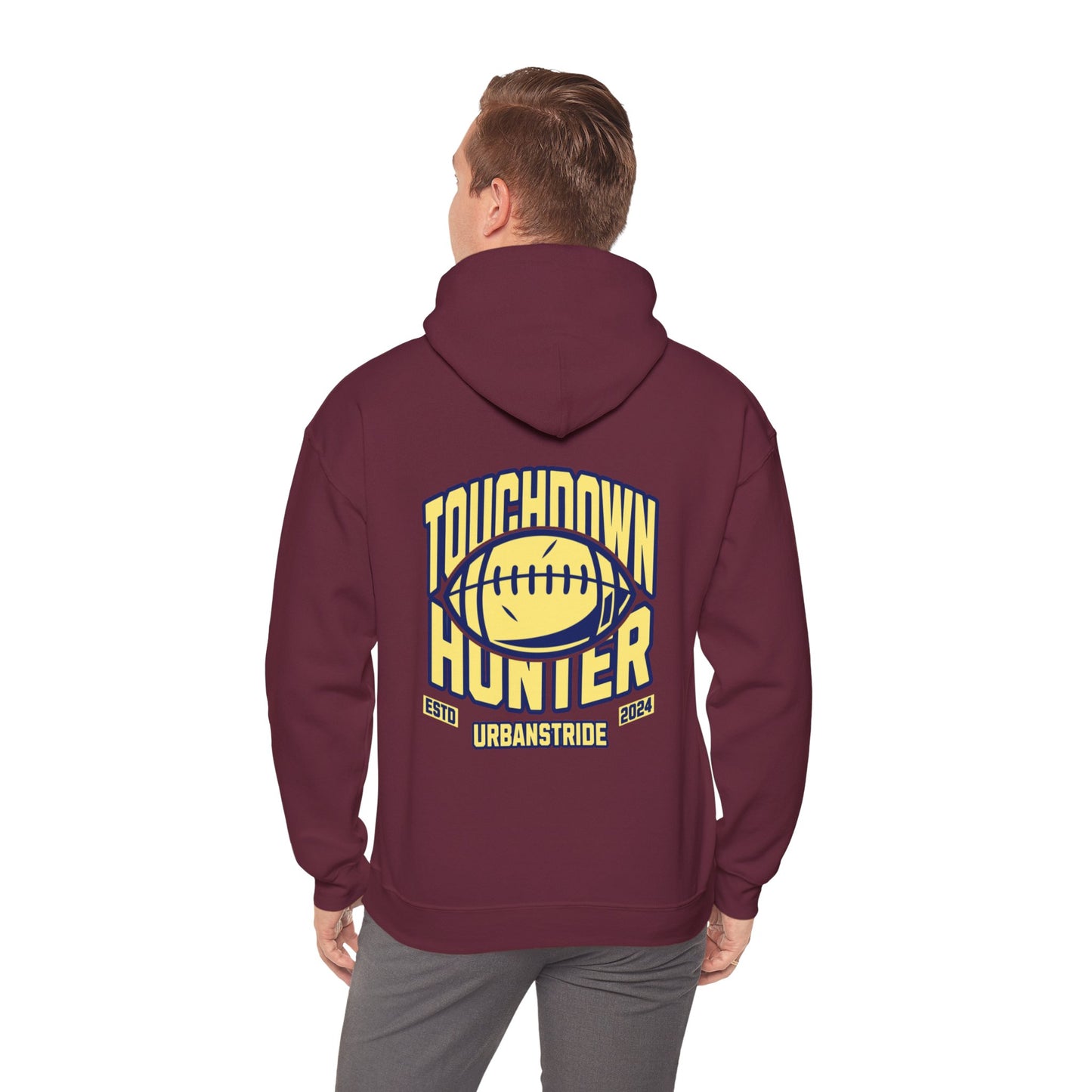 Felpa con scritta "Touchdown hunter"