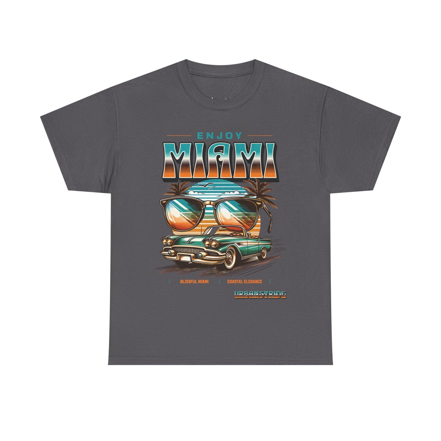 T-shirt con scritta" Enjoy Miami "