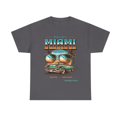 T-shirt con scritta" Enjoy Miami "