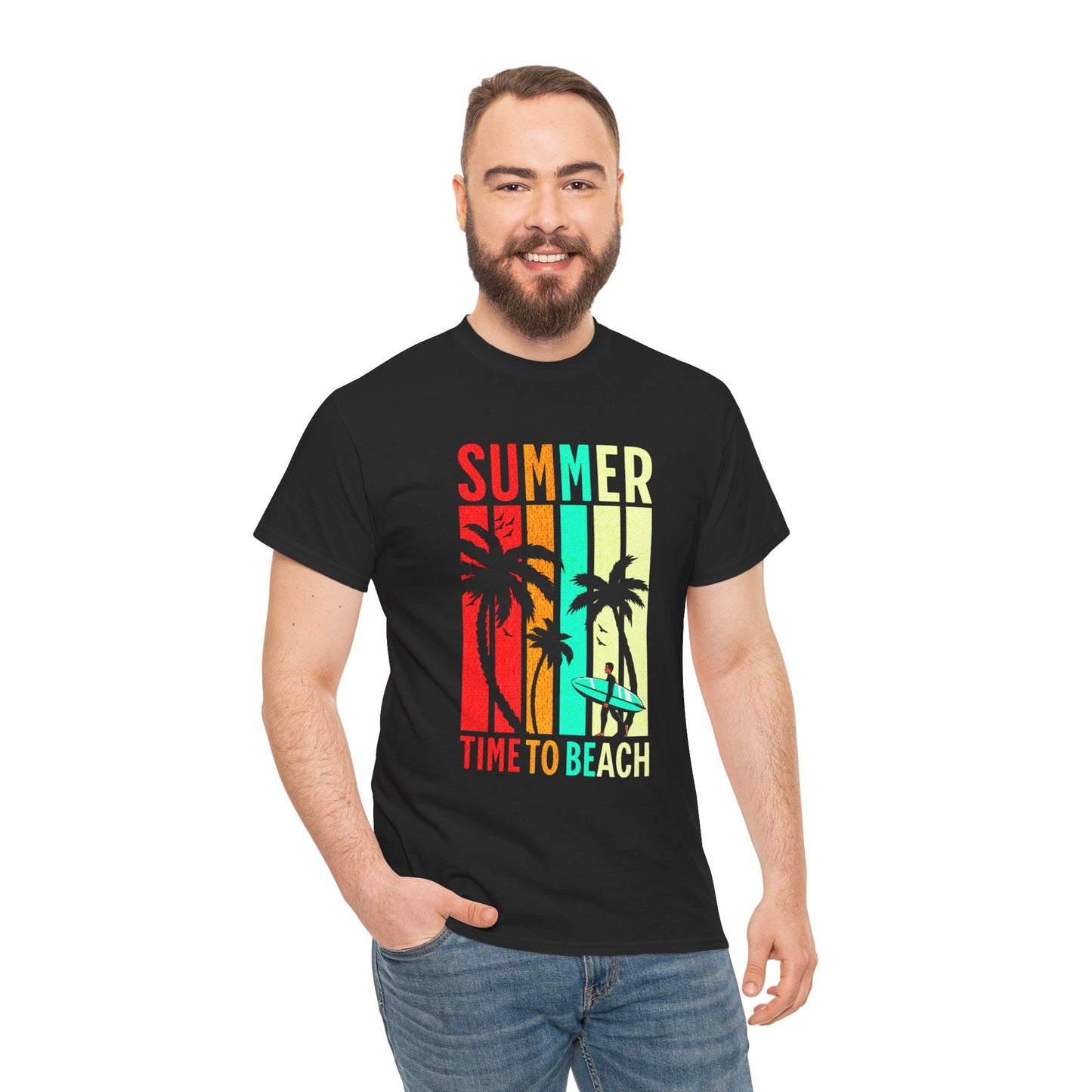 T-shirt con scritta " Summer time to the beach "
