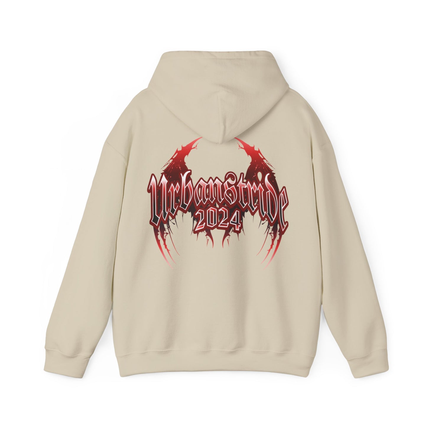 Felpa con scritta "Urbanstride 2024" red wings