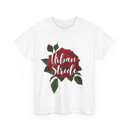 T-shirt con scritta "UrbanStride Vintage Flower