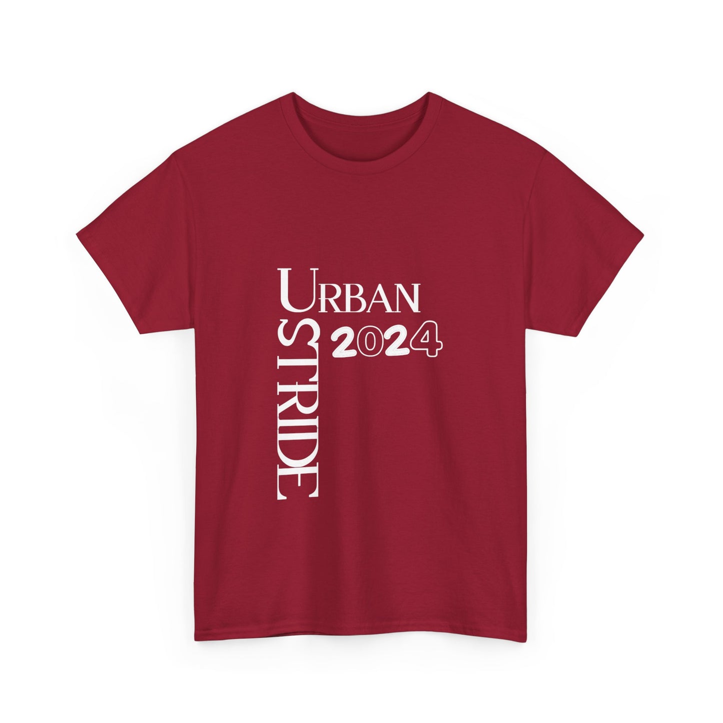 T-shirt con scritta "Urbanstride" red & black
