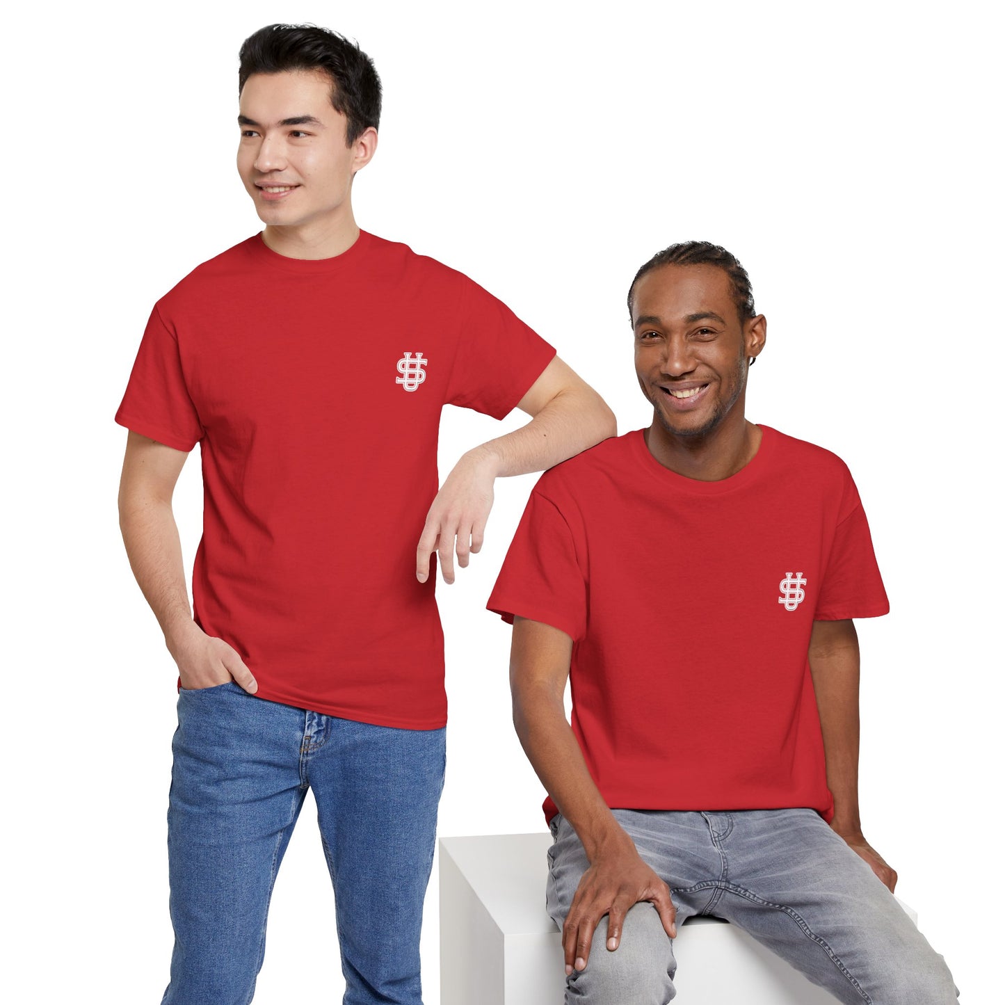 T-shirt con scritta "Urbanstride abbreviata U.S "