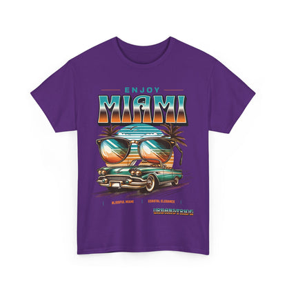T-shirt con scritta" Enjoy Miami "
