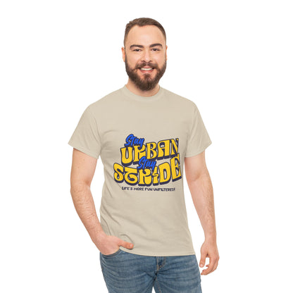 T-shirt con scritta  Stay urban Stay stride