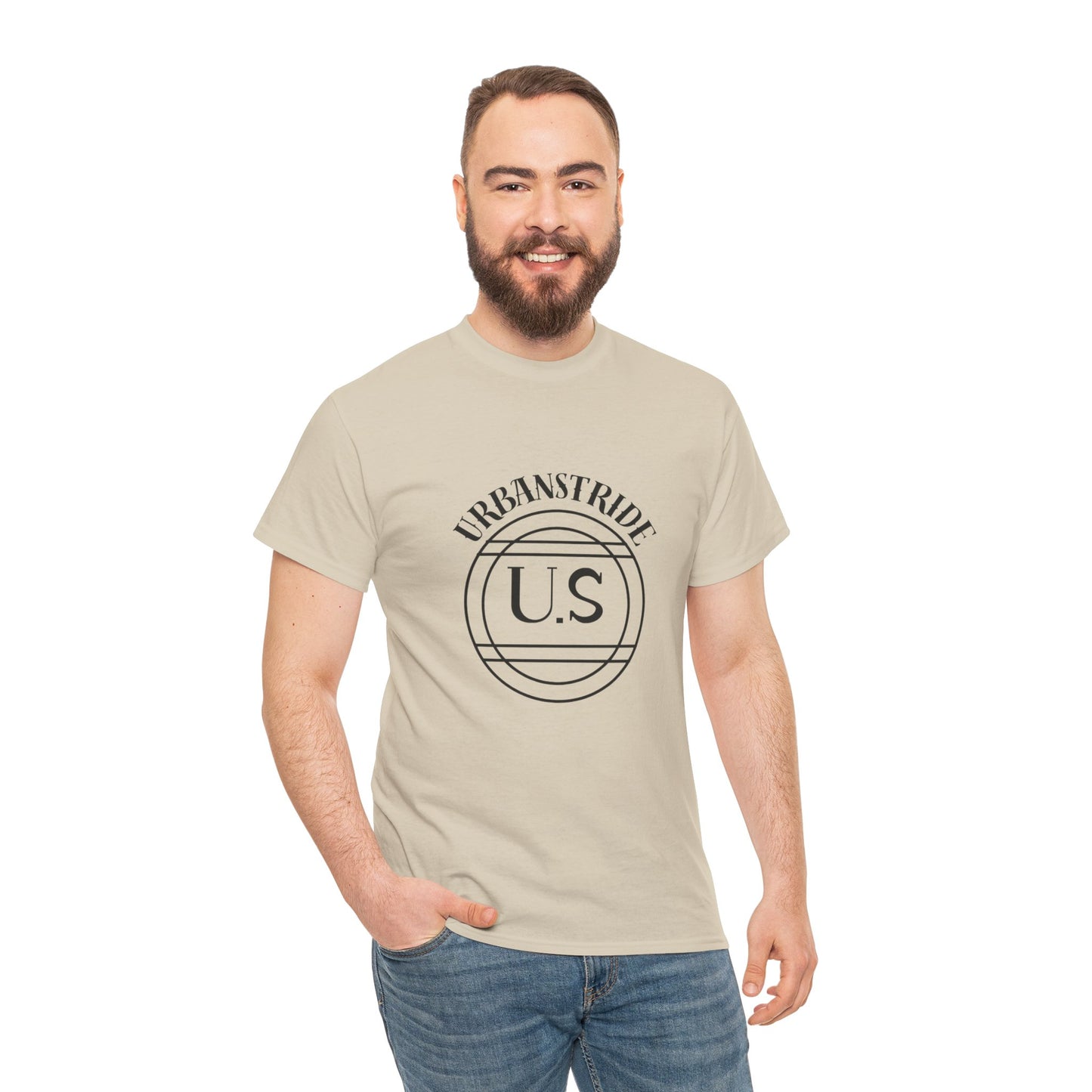 T-shirt con scritta "urbanstride" centrale