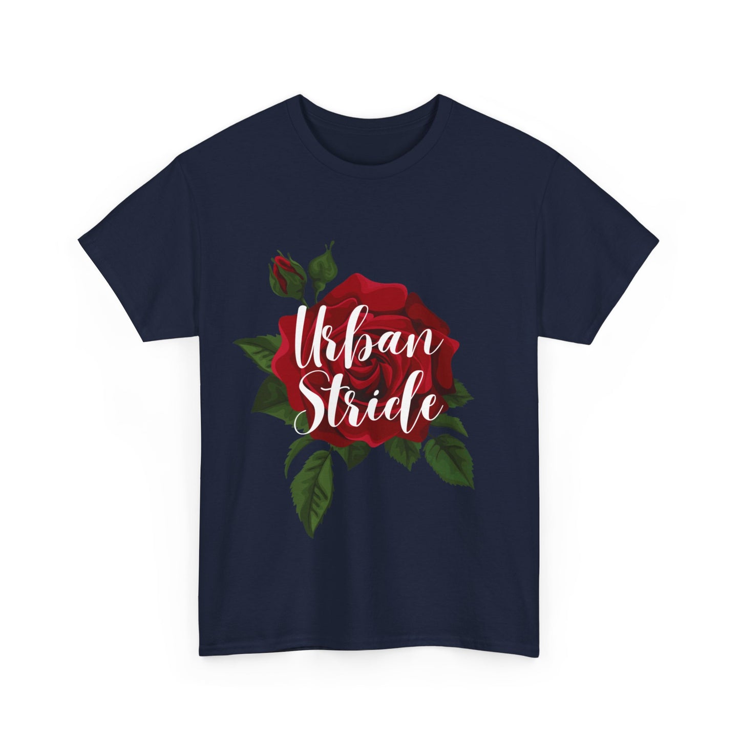 T-shirt con scritta "UrbanStride Vintage Flower