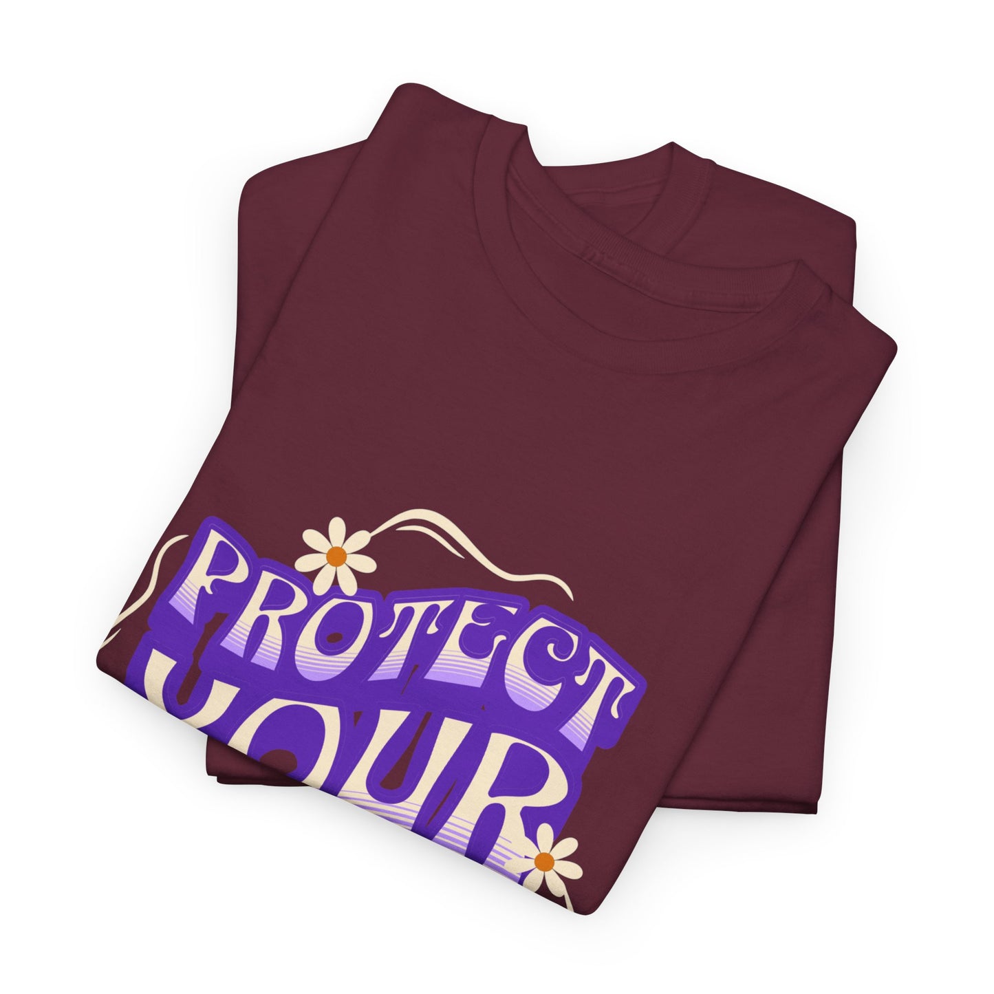 T-shirt con scritta "Protect your energy"
