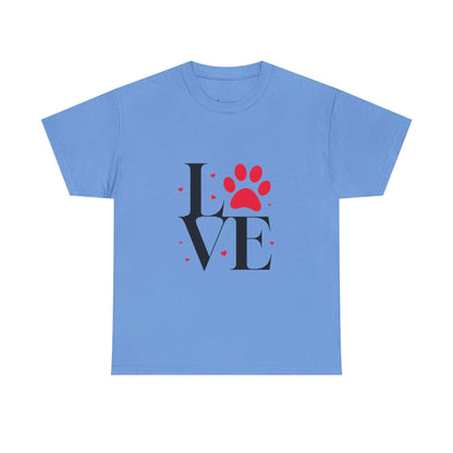 T-shirt con scritta "Love"