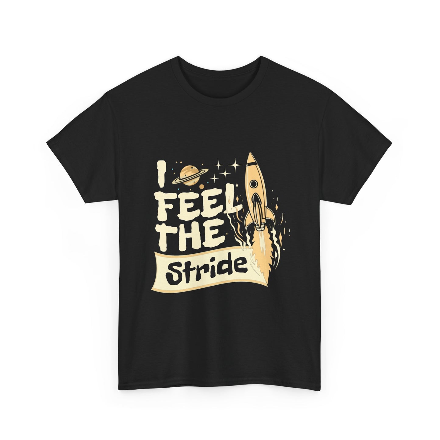 T-shirt con scritta "I feel the stride "