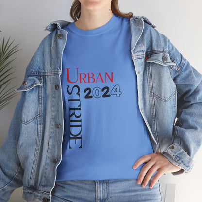 T-shirt con scritta "Urbanstride" red & black