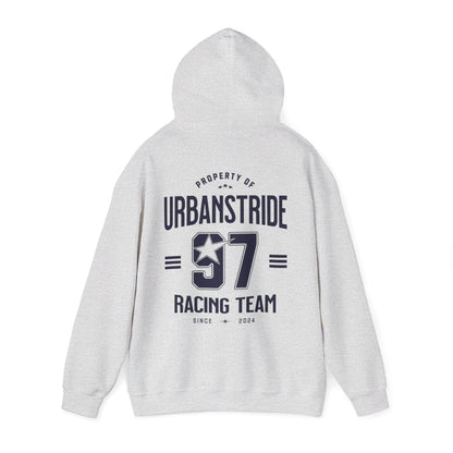 Felpa con scritta "Property of urbanstride 97 racing team since 2024"