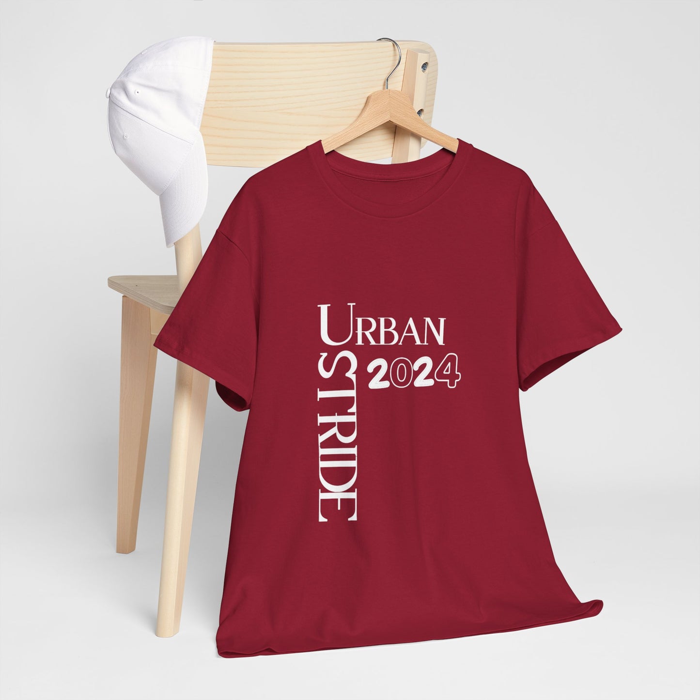 T-shirt con scritta "Urbanstride" red & black