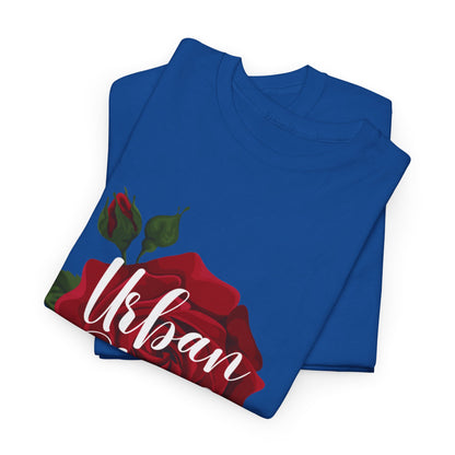 T-shirt con scritta "UrbanStride Vintage Flower