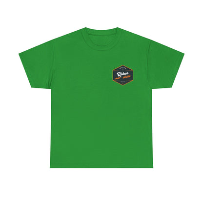 T-shirt Urban Stride® – Logo esagonale vintage in stile aviatore