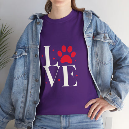 T-shirt con scritta "Love"