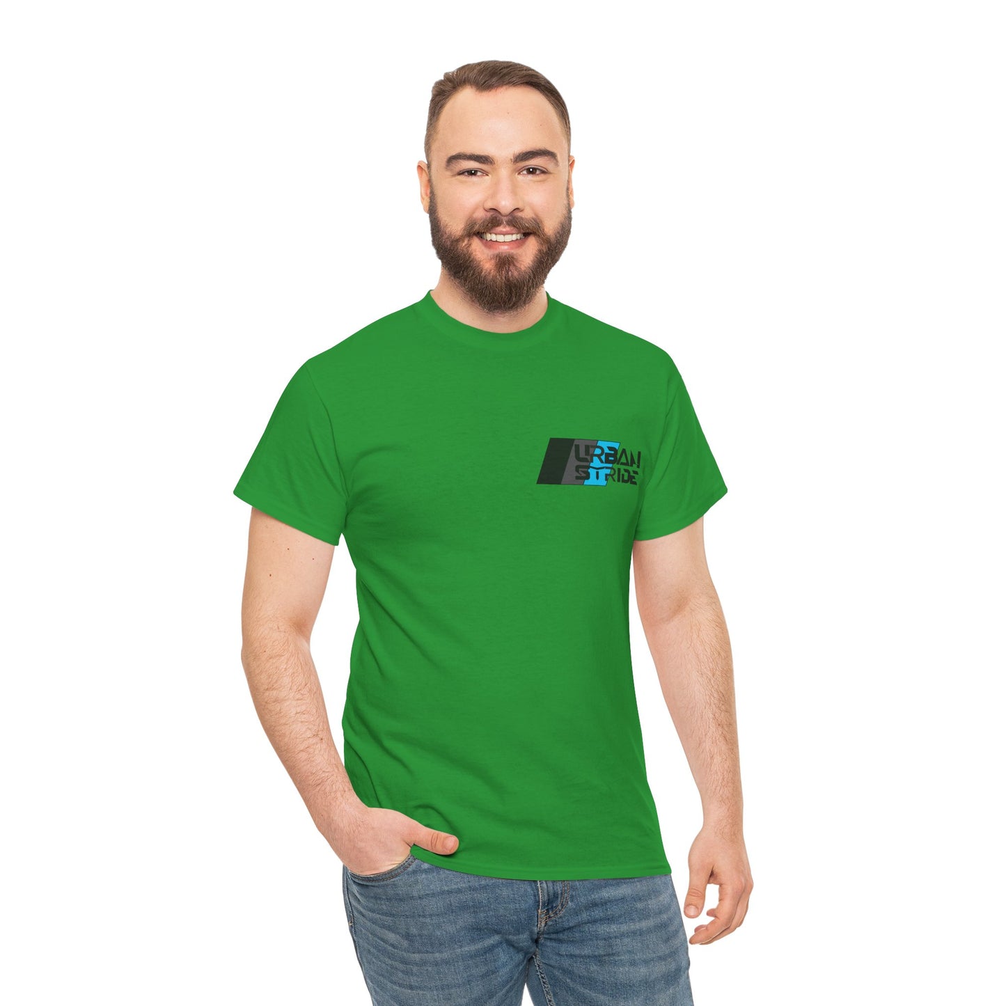 T-shirt con scritta "urbanstride " stile sportivo