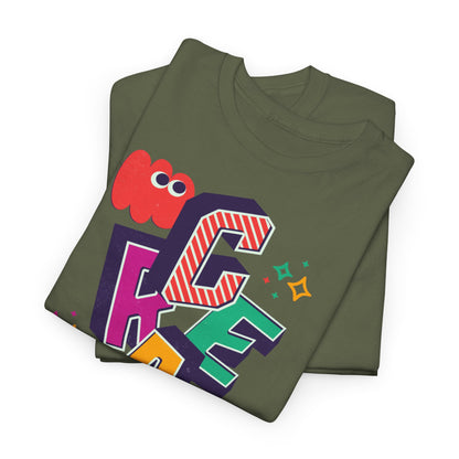 T-shirt con scritta "Create your magic"